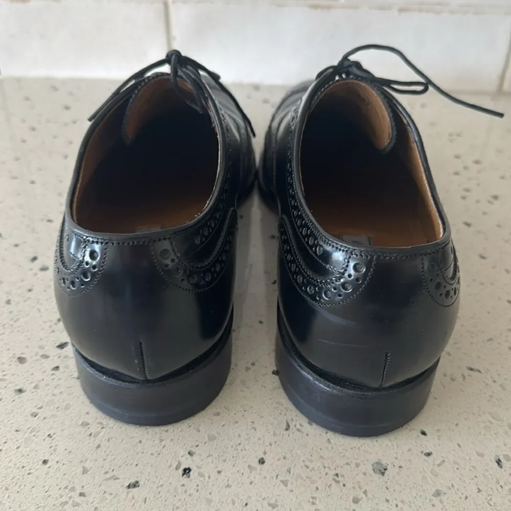 Johnston & Murphy Classic Black Leather Dress Shoes Oxfords Men’s Size 10.5 D/B